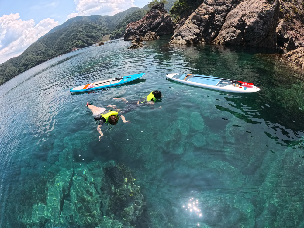 Clear shallow water